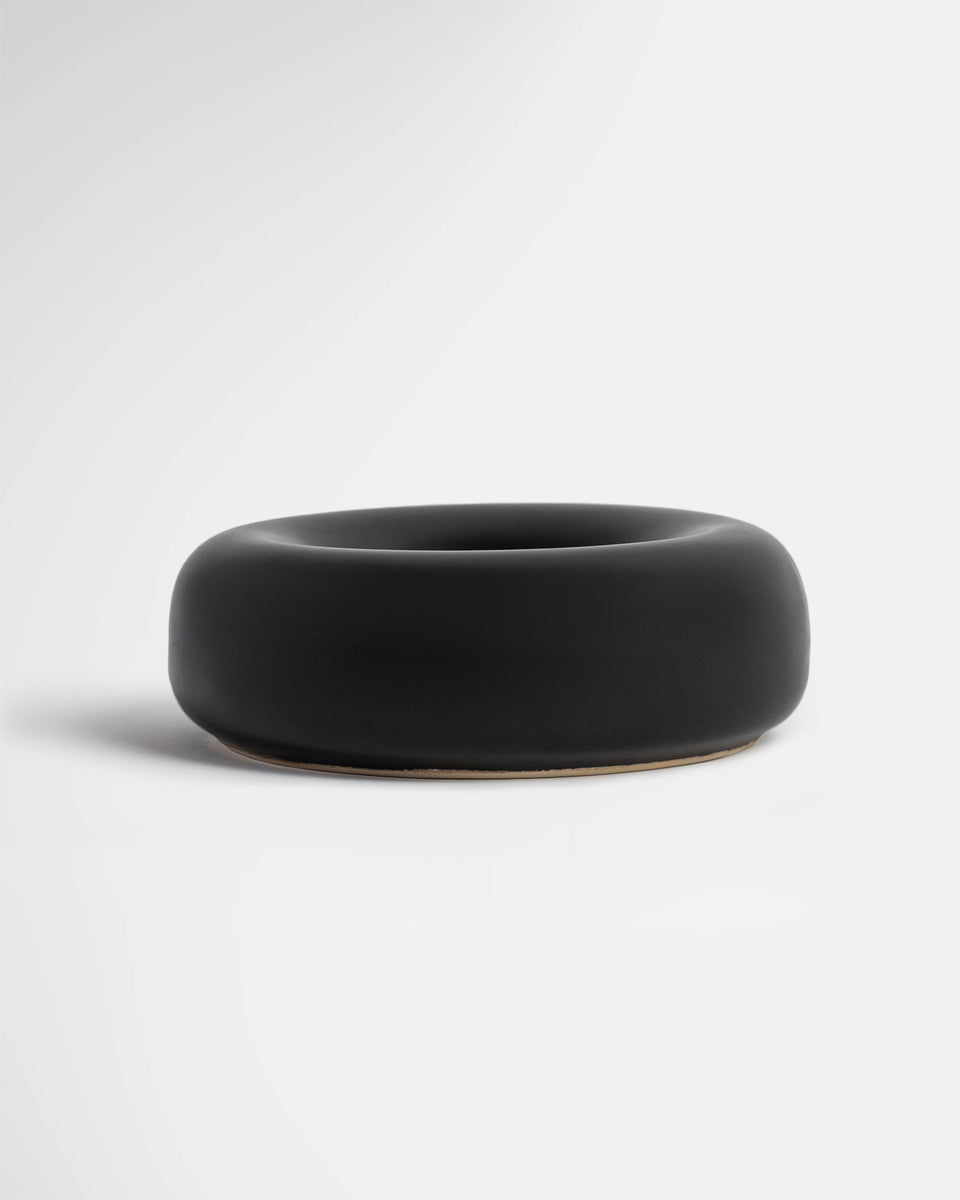 Satin Black Ceramic Bubble Plate – Marcello Andres Ceramics