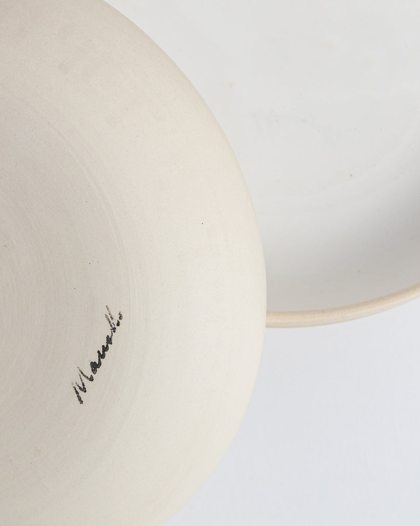 Cloud Moon Ceramic Shallow Bowl by Marcello Andres in Dallas, Texas