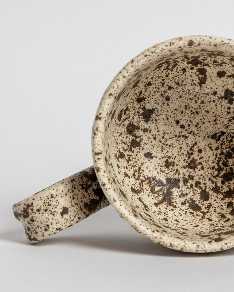 Feckled Ceramic Casa Mug by Marcello Andres in Dallas, Texas