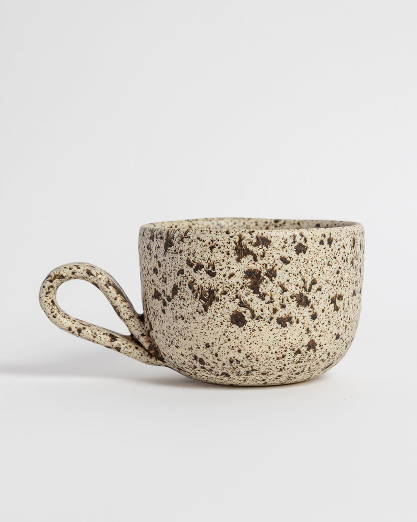 Feckled Ceramic Casa Mug by Marcello Andres in Dallas, Texas