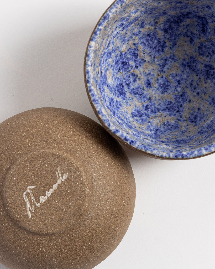 Lapis Lazuli Ceramic Bowl Cups by Marcello Andres in Dallas, Texas