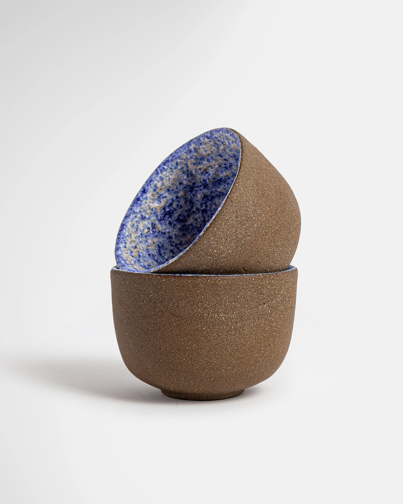 Lapis Lazuli Ceramic Bowl Cups by Marcello Andres in Dallas, Texas