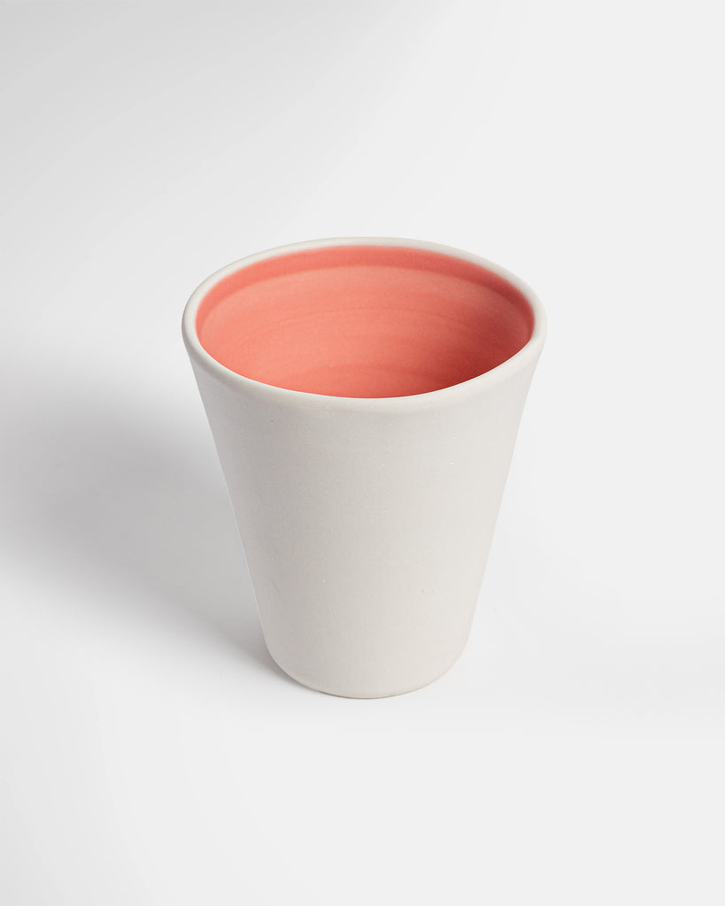 Pink Floral Ceramic Vase by Marcello Andres in Dallas, Texas
